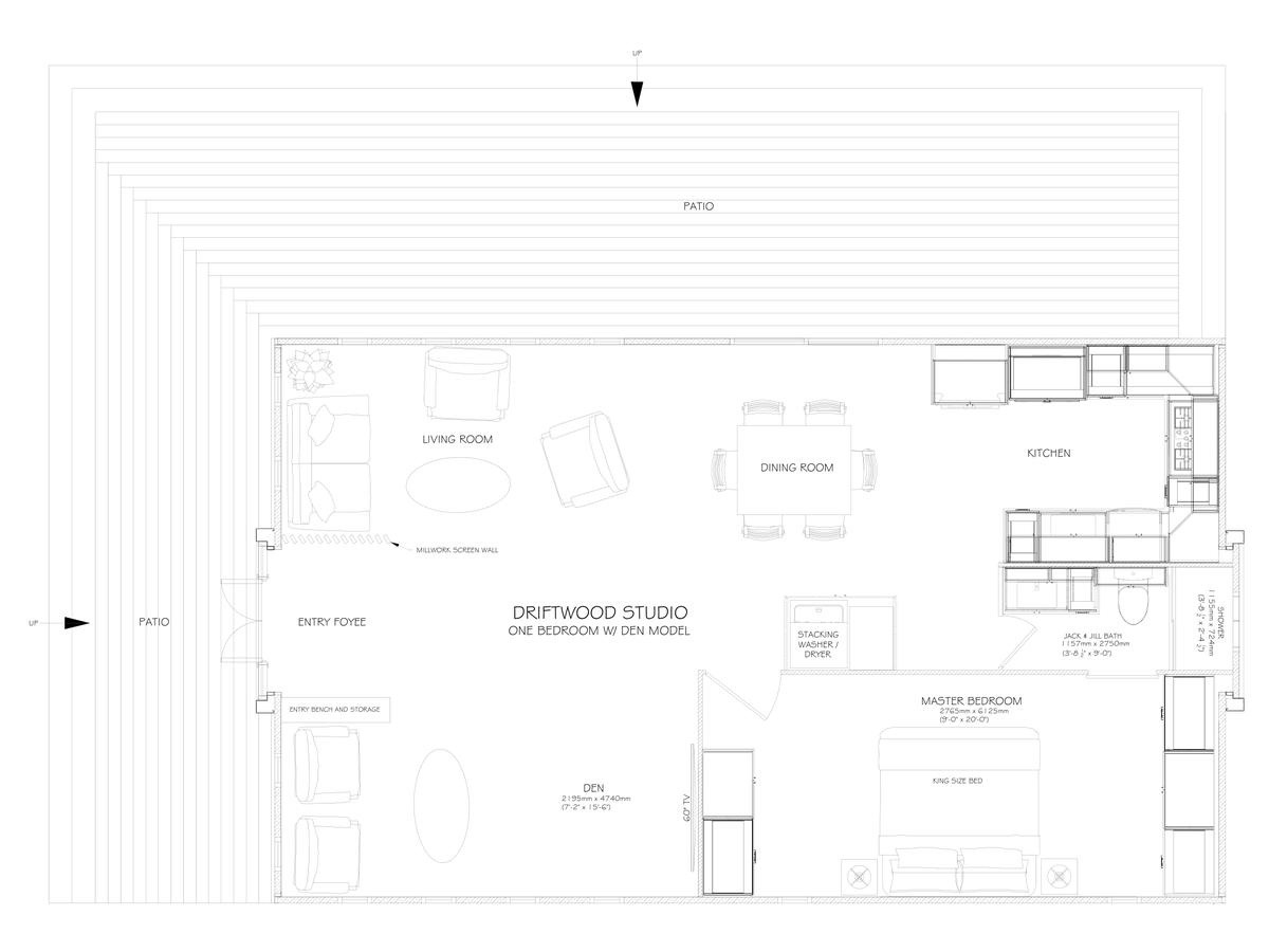 Driftwood Studio model floor plan preview
