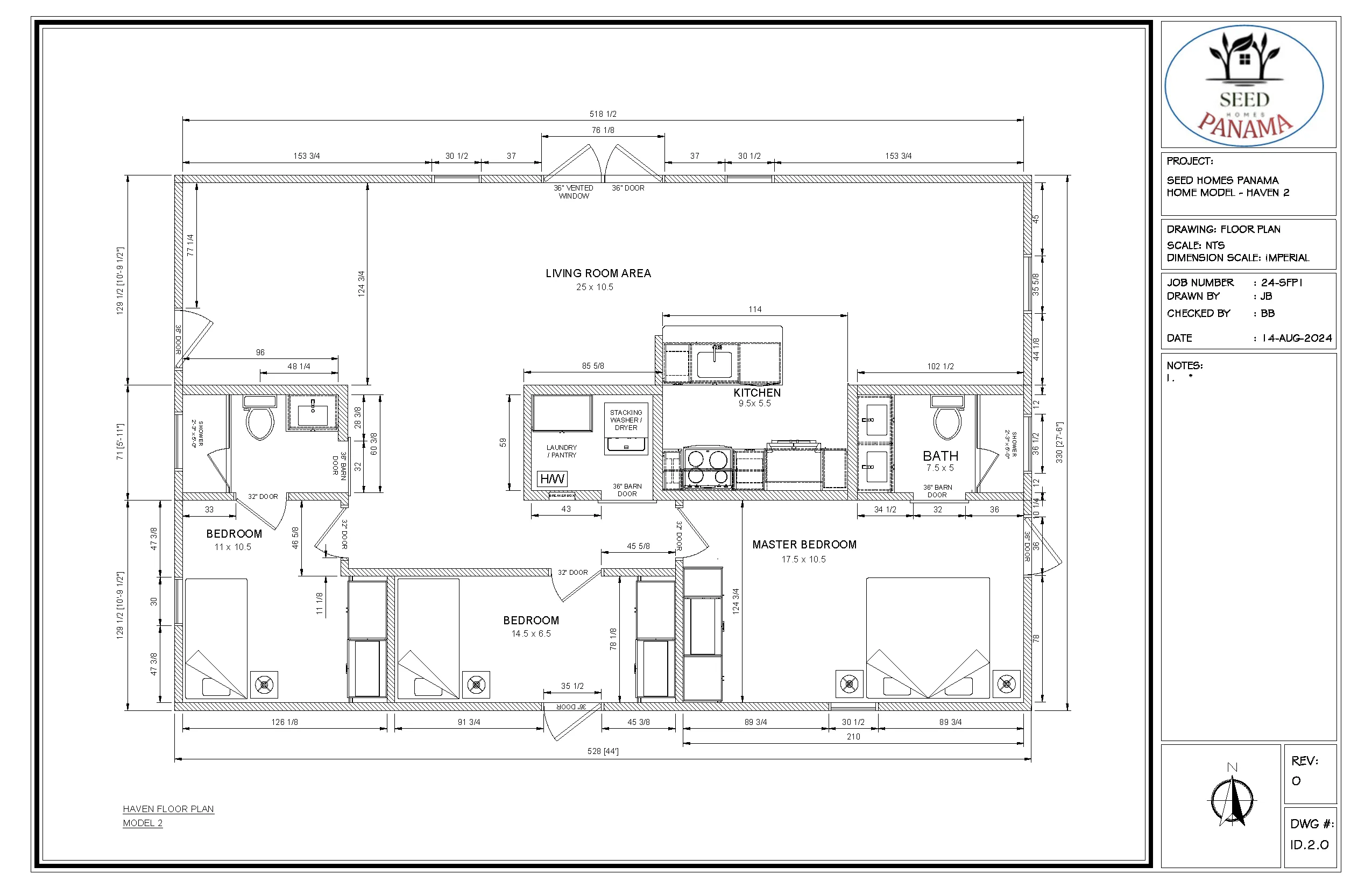 Haven floor plan model 2